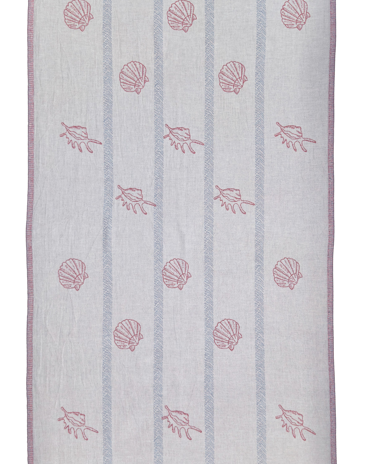 Front view of the Tideline organic Turkish cotton beach towel