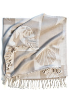 Folded and twisted Coastline organic Turkish cotton beach towel